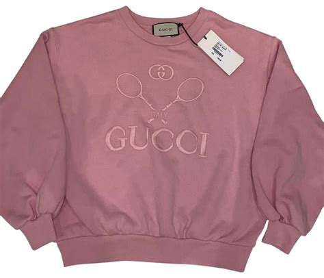 pink tennis gucci sweatshirt|hot pink Gucci sweatshirt.